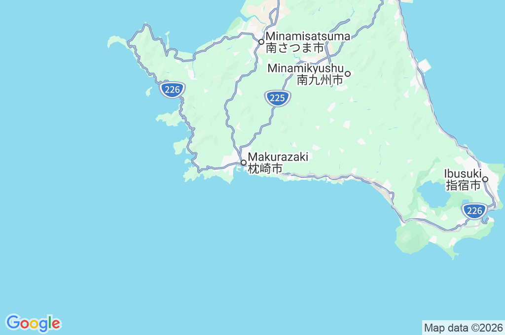Makurazaki Area Map Makurazaki Area Map
