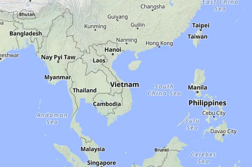 Map of Vietnam