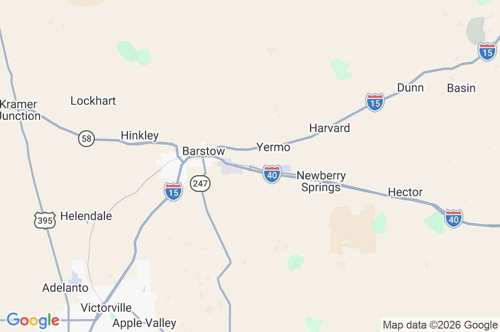 Daggett Area Map Daggett Area Map