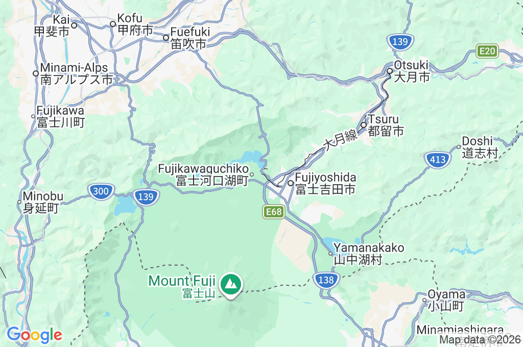 Kawaguchiko Station Area Map