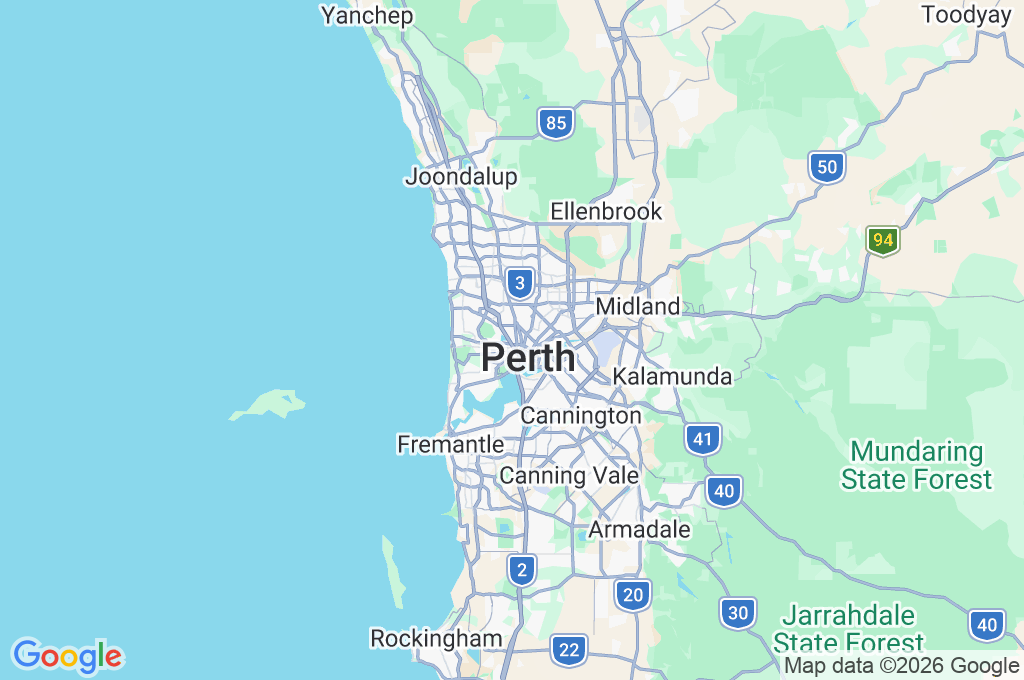 Leederville Area Map