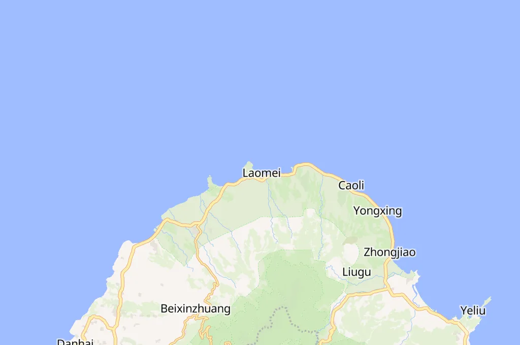 Laomei Green Reef Area Map Laomei Green Reef Area Map