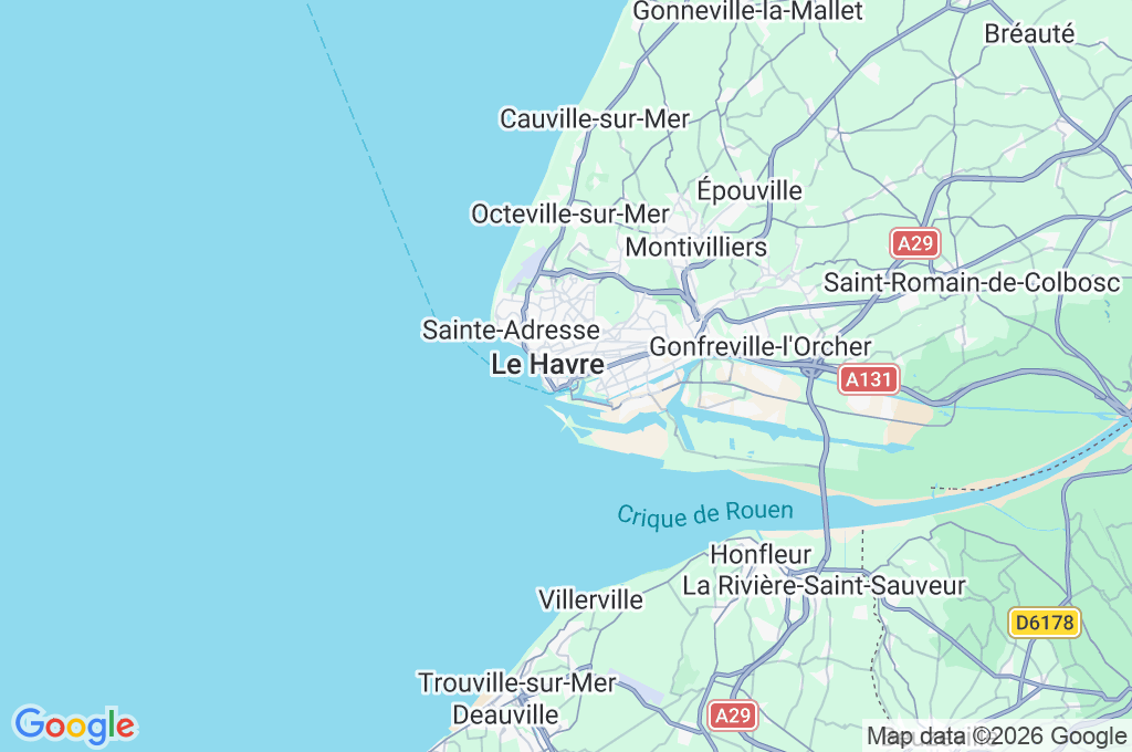 Le Havre Area Map Le Havre Area Map