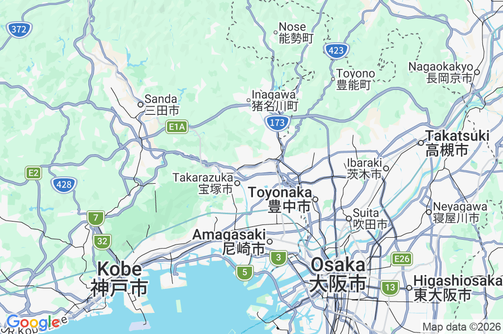 Tenjin River Area Map Tenjin River Area Map