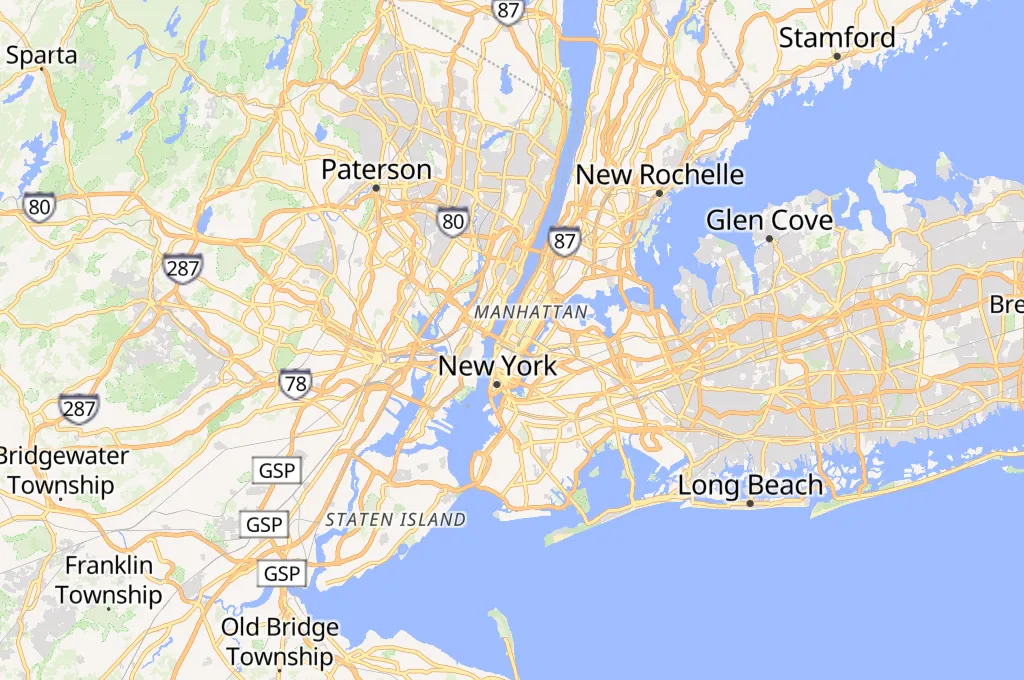 Times Square Area Map