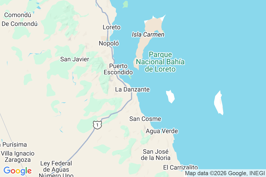 Ensenada Blanca Area Map Ensenada Blanca Area Map