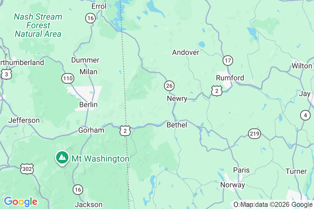 Sunday River Area Map
