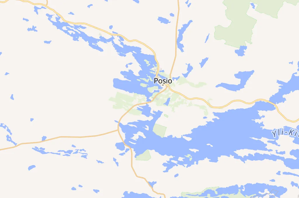 Posio Area Map