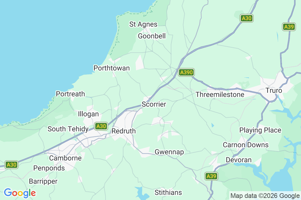 Scorrier Area Map