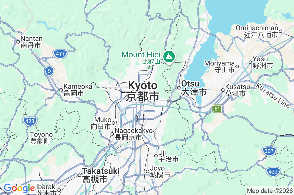 Higashiyama Area Map