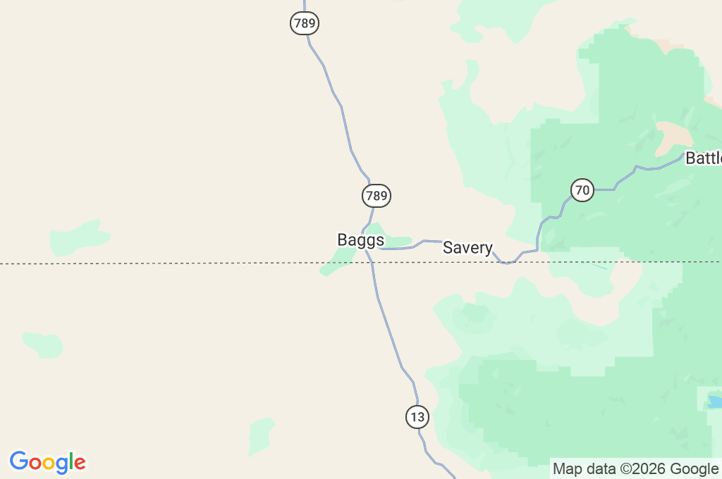 Baggs Area Map
