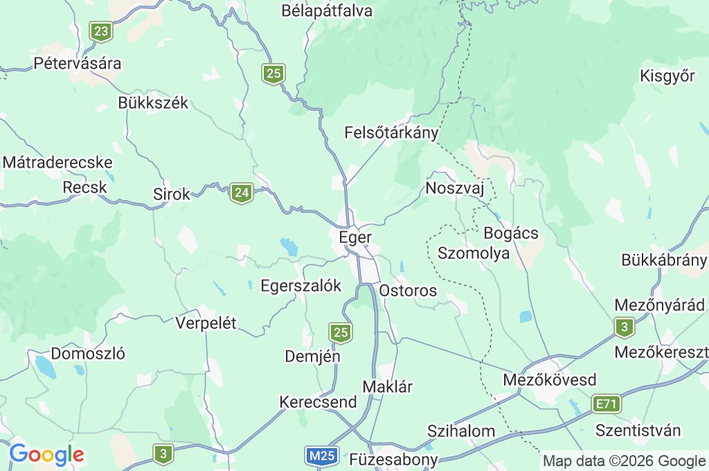 Dobó Square Area Map