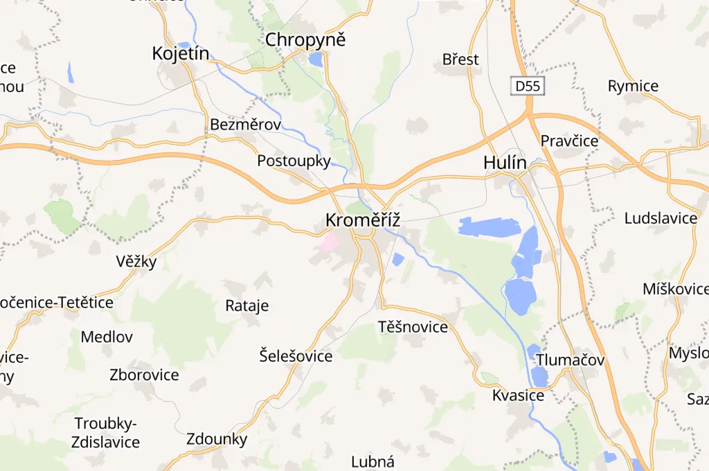 náměstí Míru Area Map