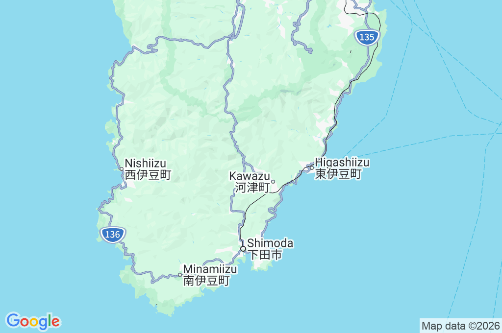 Kawazu River Area Map Kawazu River Area Map