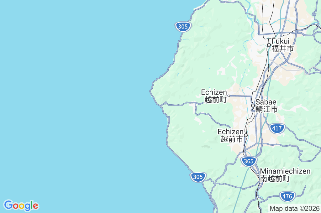 Echizen Area Map Echizen Area Map