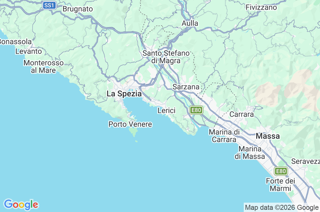 San Terenzo Area Map