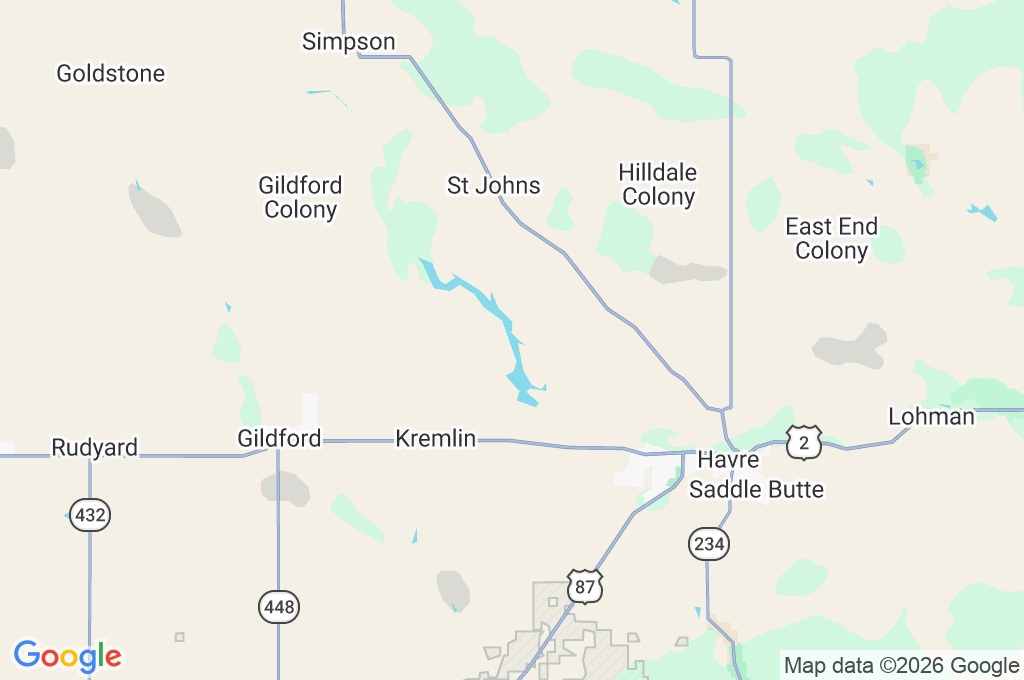 Fresno Reservoir Area Map