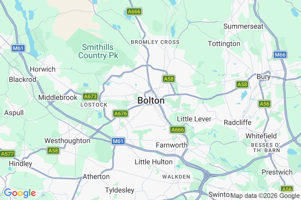 Bolton Area Map Bolton Area Map