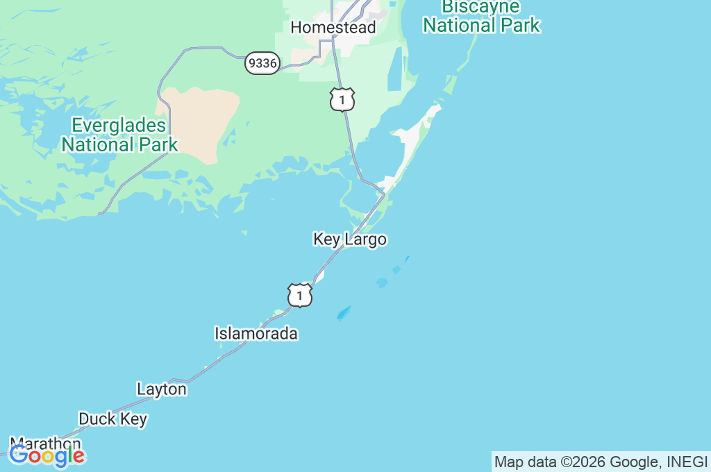 Key Largo Area Map