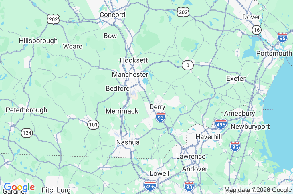 Interstate 93 Area Map
