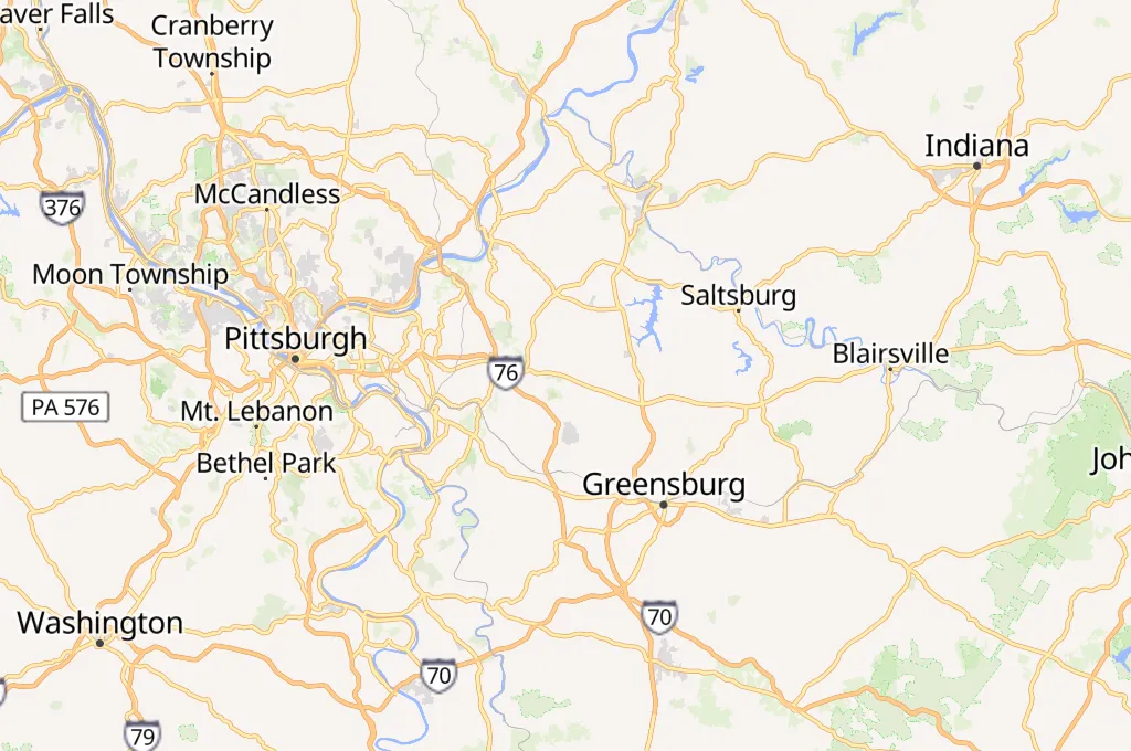 Murrysville Area Map
