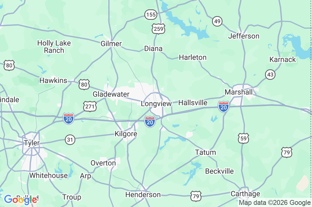 Longview Area Map Longview Area Map