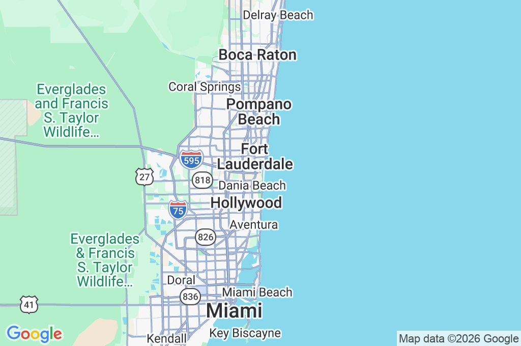 Port Everglades Area Map