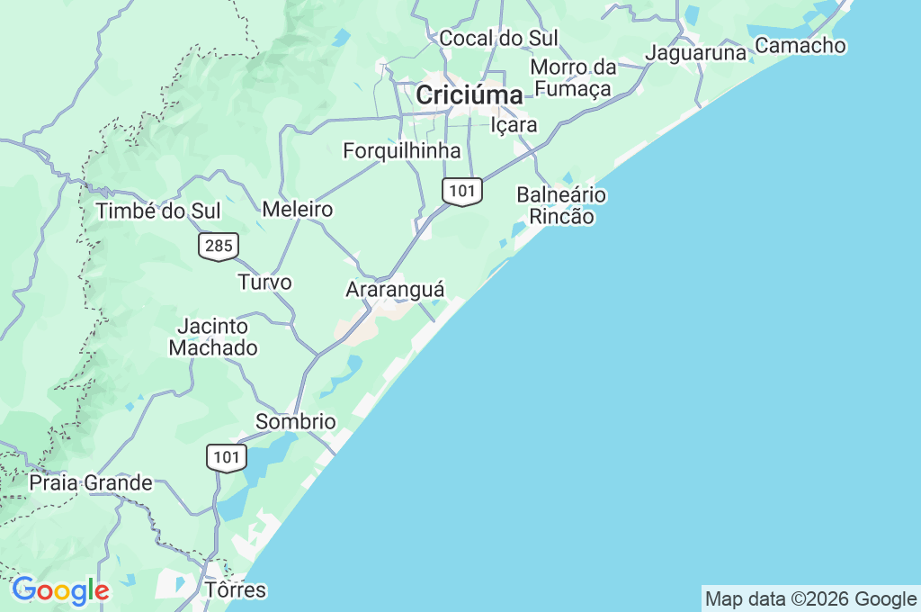 Praia da Meta Area Map Praia da Meta Area Map