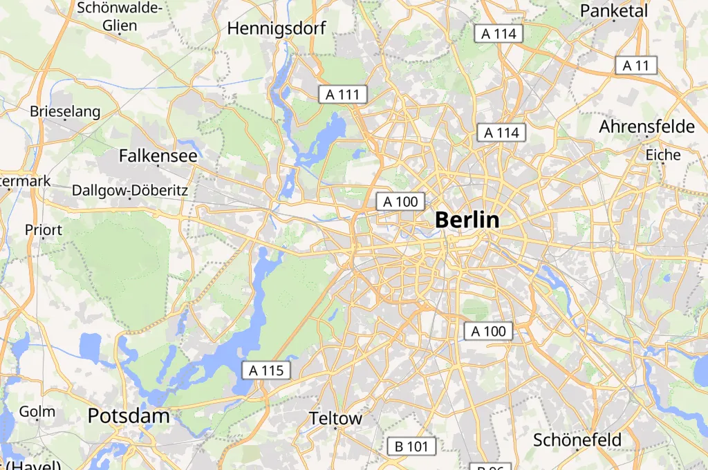 Westendbrücke Area Map Westendbrücke Area Map