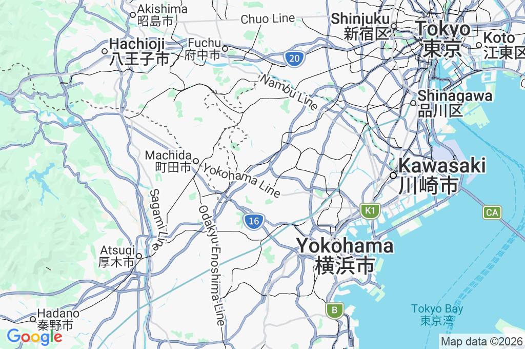 Kohoku Parking Area Area Map