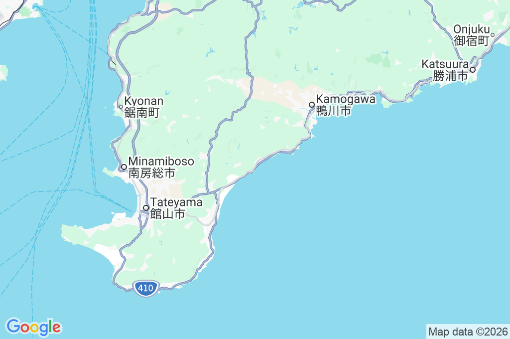 Wada-ura Coast Area Map Wada-ura Coast Area Map