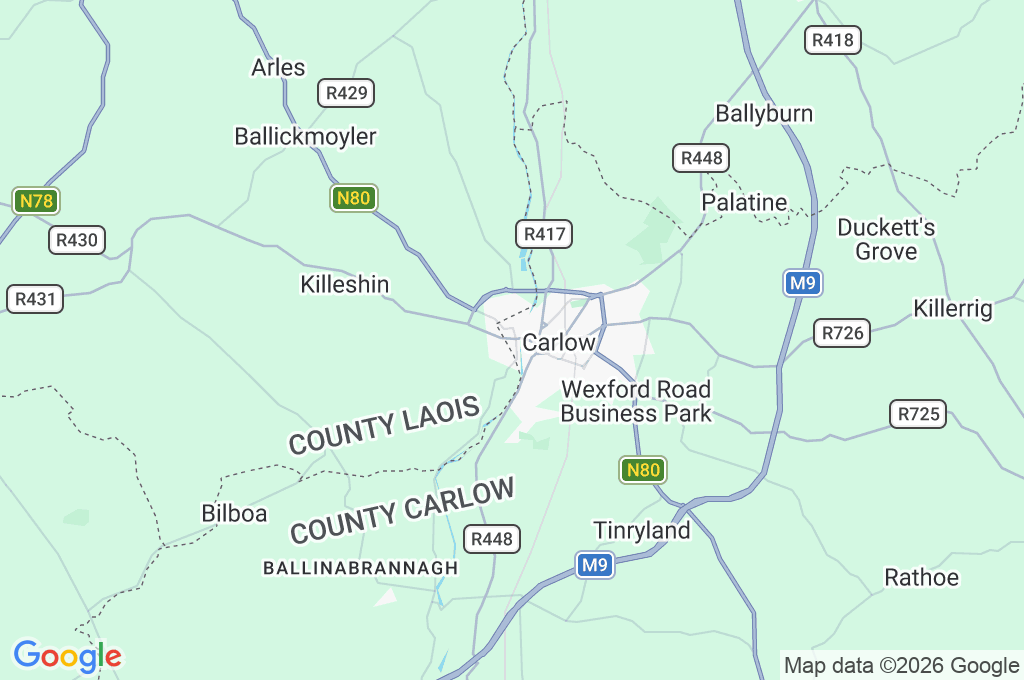 St Clare's Church Area Map