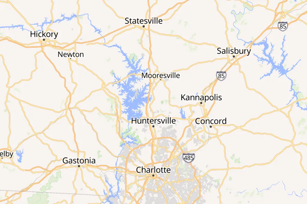 Davidson College Area Map Davidson College Area Map