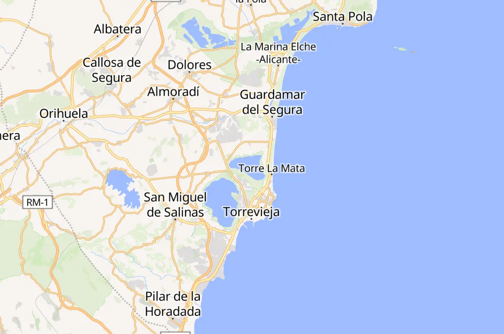 Laguna de La Mata Area Map Laguna de La Mata Area Map