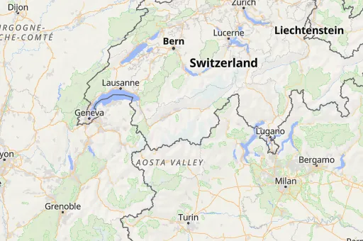 Map of Valais