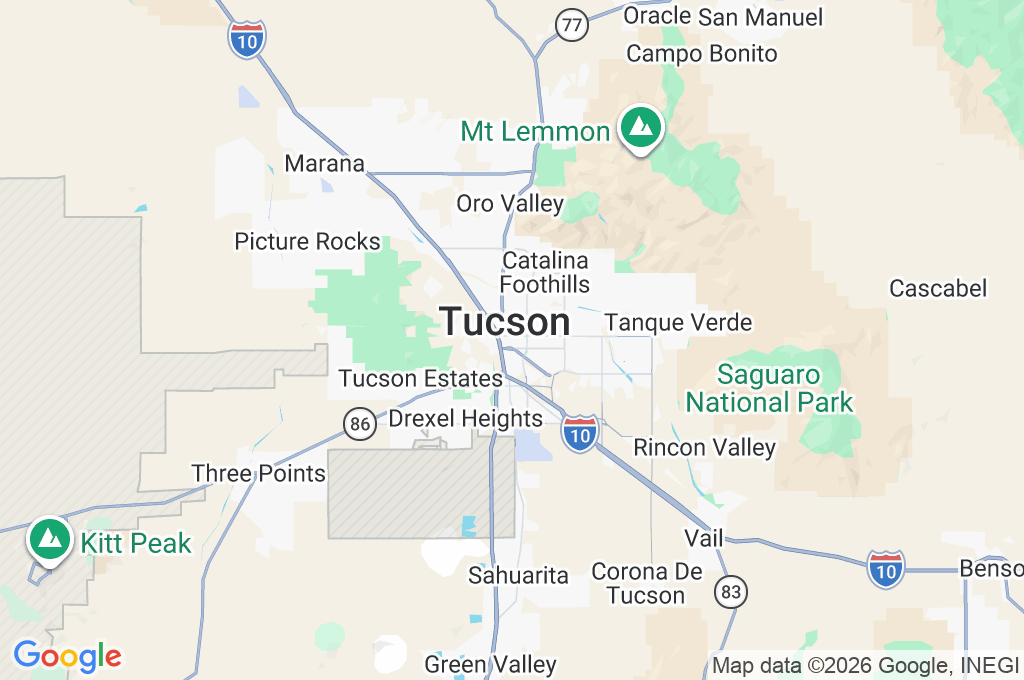 Trinity Presbyterian Church Area Map