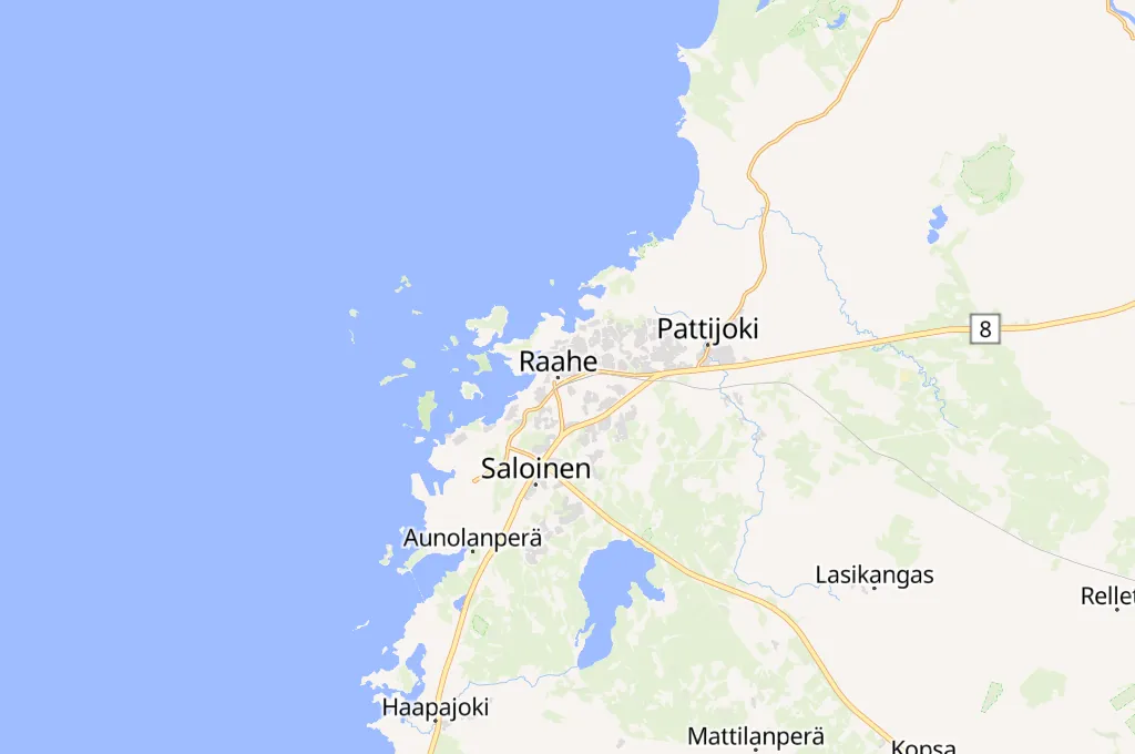 Raahe Area Map Raahe Area Map