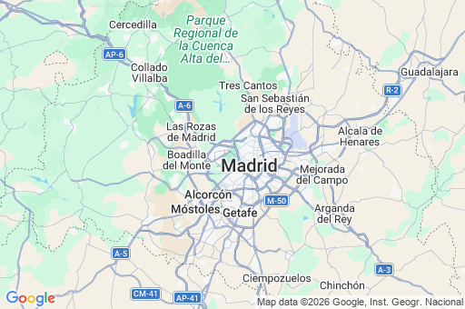 Map of Moncloa-Aravaca