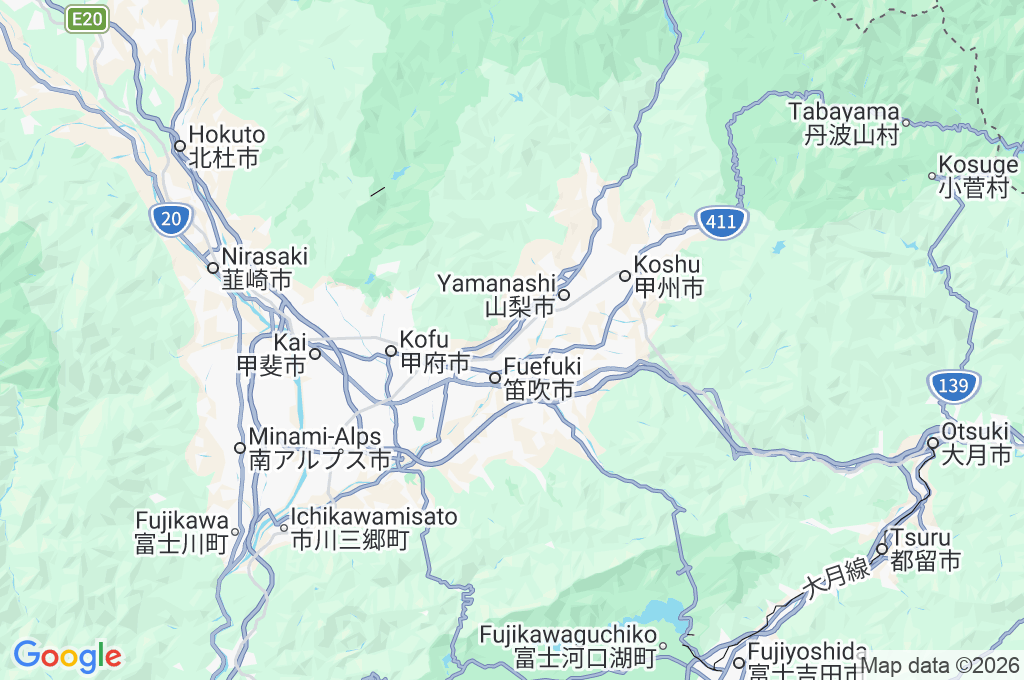 Kasugaicho Area Map Kasugaicho Area Map