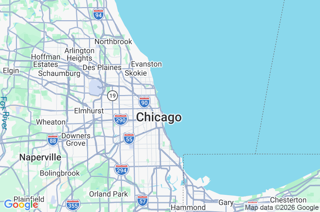 North Avenue Beach Area Map