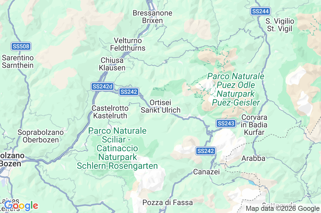Cavallino Bianco Area Map
