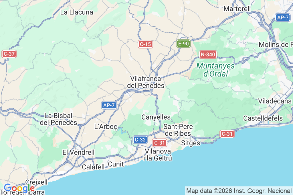 El Jardรญ dels Ocells Area Map El Jardรญ dels Ocells Area Map