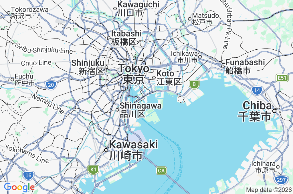 Ariake Area Map