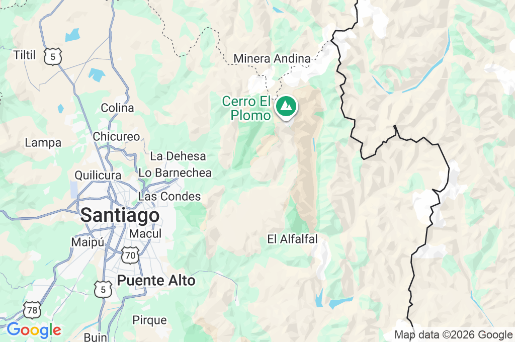 El Colorado Area Map El Colorado Area Map