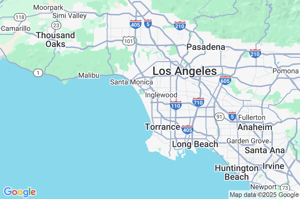 Los Angeles International Airport Area Map