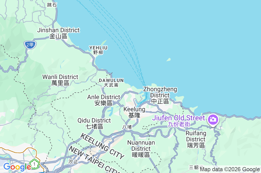 Waimushan Fishing Harbor Area Map