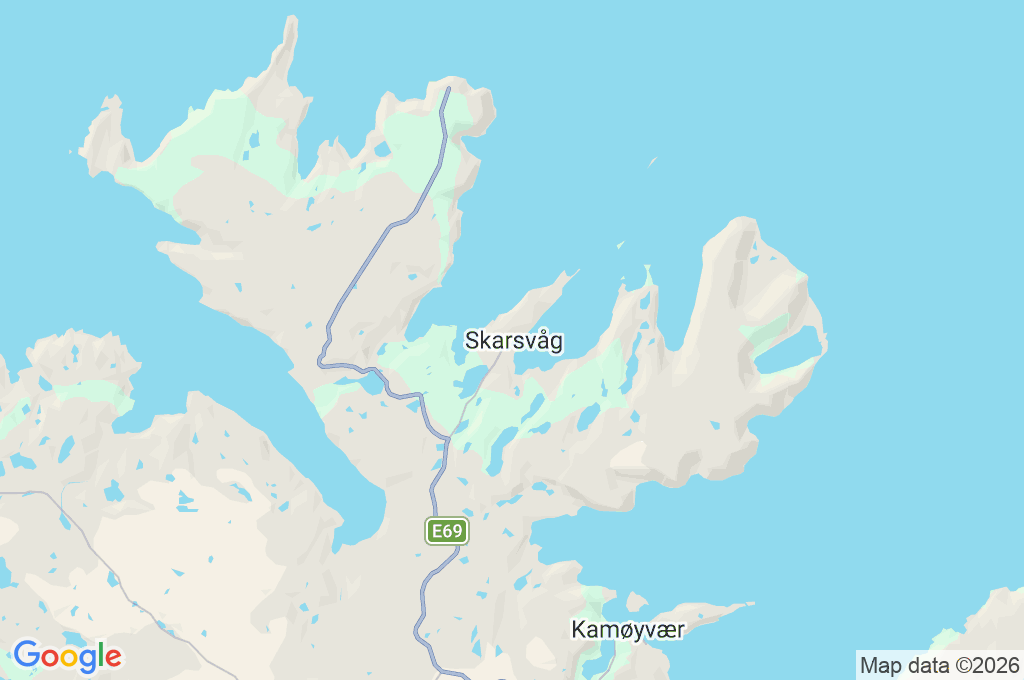 Skarsvåg Area Map Skarsvåg Area Map