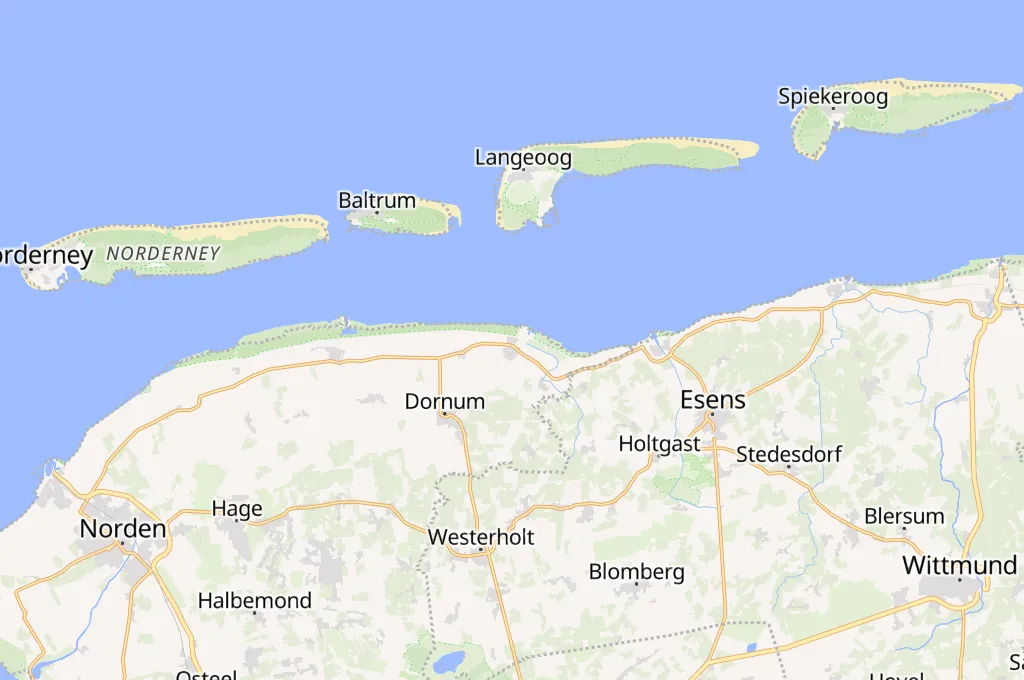 Dornumersiel Area Map Dornumersiel Area Map