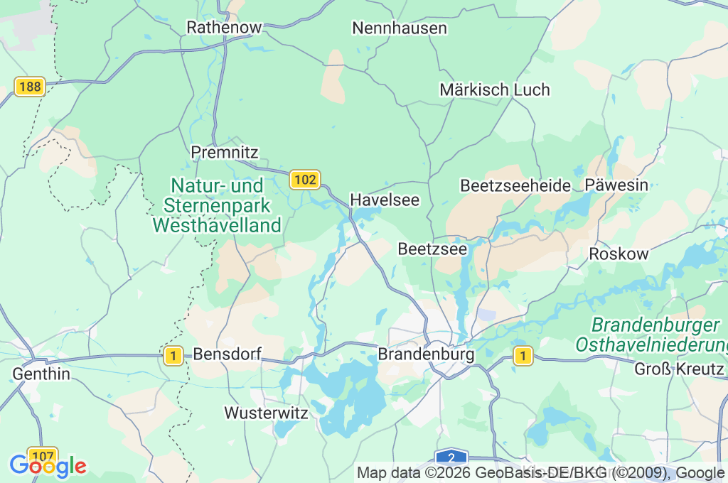 Fohrde Area Map