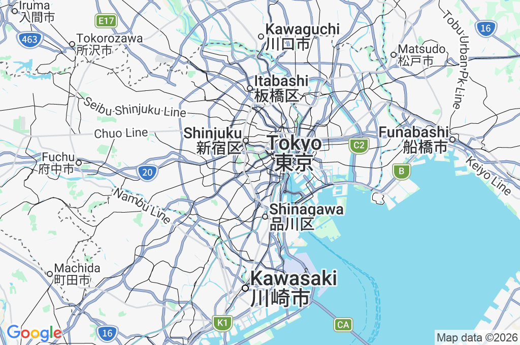 Nishiazabu Area Map